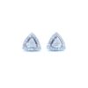 trio cluster diamond earrings