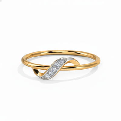 Half Infinite Diamond Ring