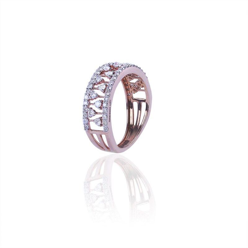 Sparkle rose diamond ring
