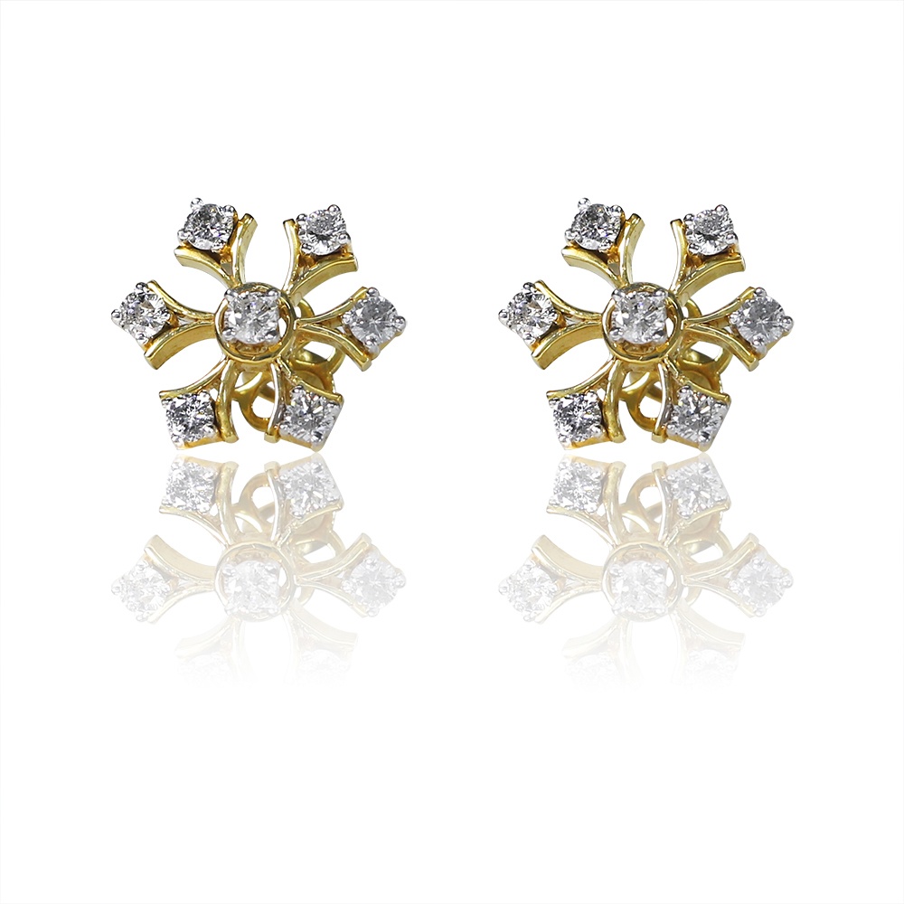 Vijay Lakshmi Jewellers | Buy Diamond Stud Earrings for Anniversary in India