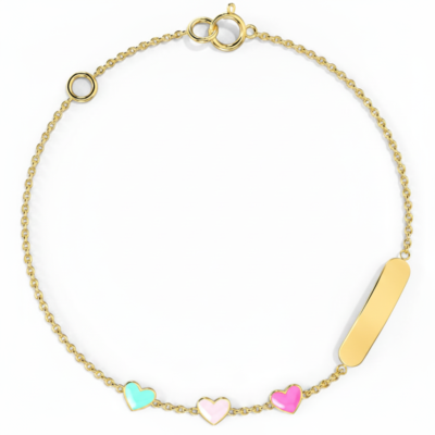 Heart Personalised Bracelets for Kids