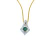 Emerald drop pendant
