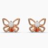 Simple butterfly diamond earrings