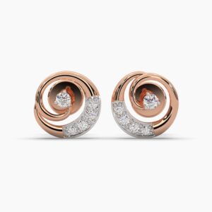 Encricled diamond earrings