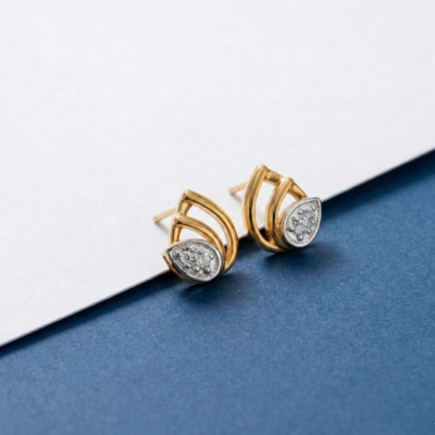 Leafy Pari Diamond Earrings