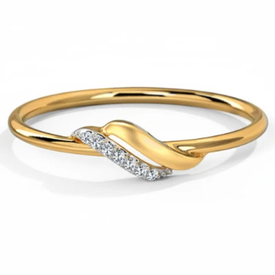 Tina Wave Diamond Ring