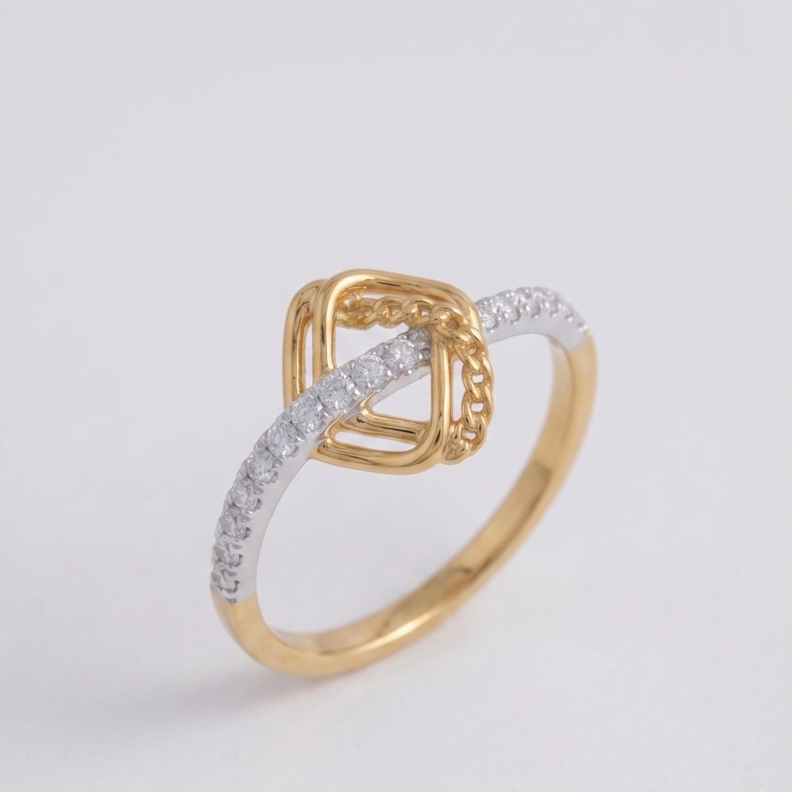 Divs Chain Diamond Ring