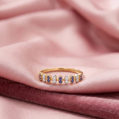 Anny Blue Colorstone Diamond Ring