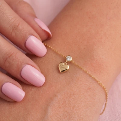 Single Diamond Love Bracelet