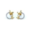 Butterfly diamond earrings