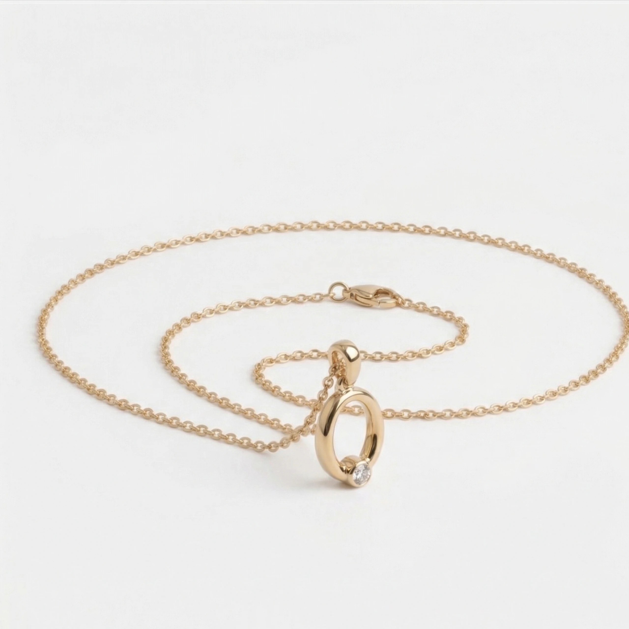 Oval Priya Diamond Pendant