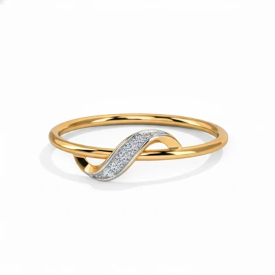 Half Infinite Diamond Ring