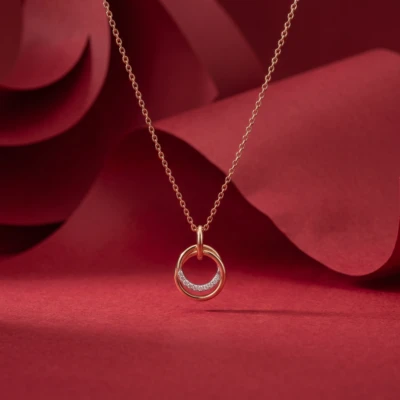 Criscross Neh Diamond Pendant