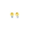 Single diamond earrings