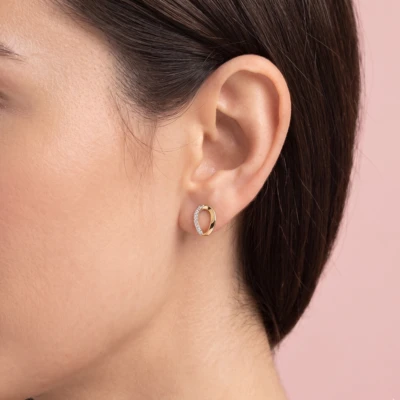 Twisted Pri Diamond Earrings
