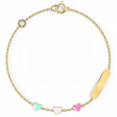 Heart Personalised Bracelets for Kids
