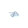 Twin leaf diamond ring