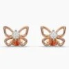 Simple butterfly diamond earrings