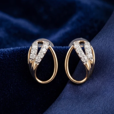 Oval Hema Diamond Earrings