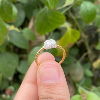 Trisha Diamond Cluster Ring