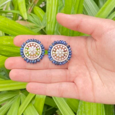 Encircled Party Wear Diamond Earrings