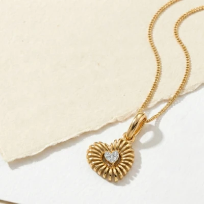 Zeva Heart Diamond Pendant