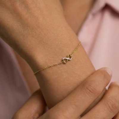 Dual Heart Diamond Bracelet