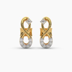 Infinity diamond earrings