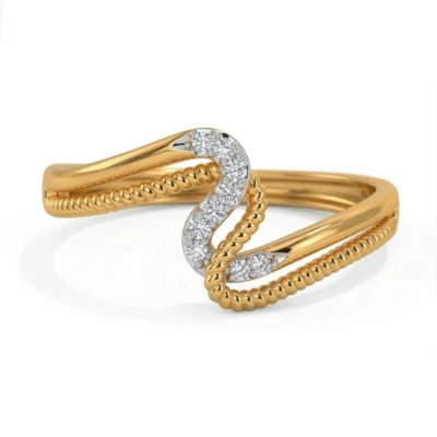 Kia Wavy Diamond Ring