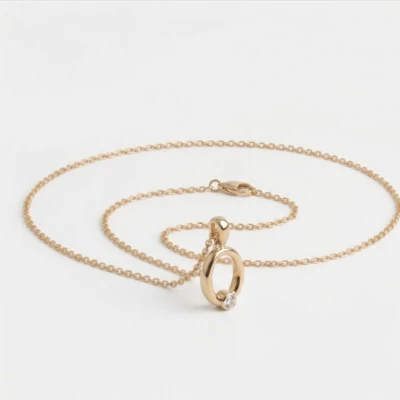 Oval Priya Diamond Pendant