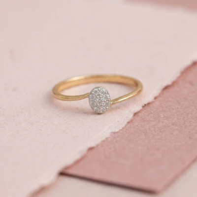 Oval Shrey Diamond Ring