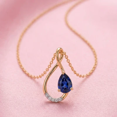 Siya Infinity Gemstone Pendant