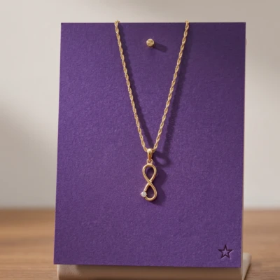 Infinity Single Diamond Pendant