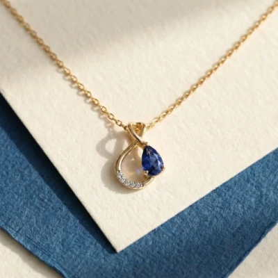 Siya Infinity Gemstone Pendant